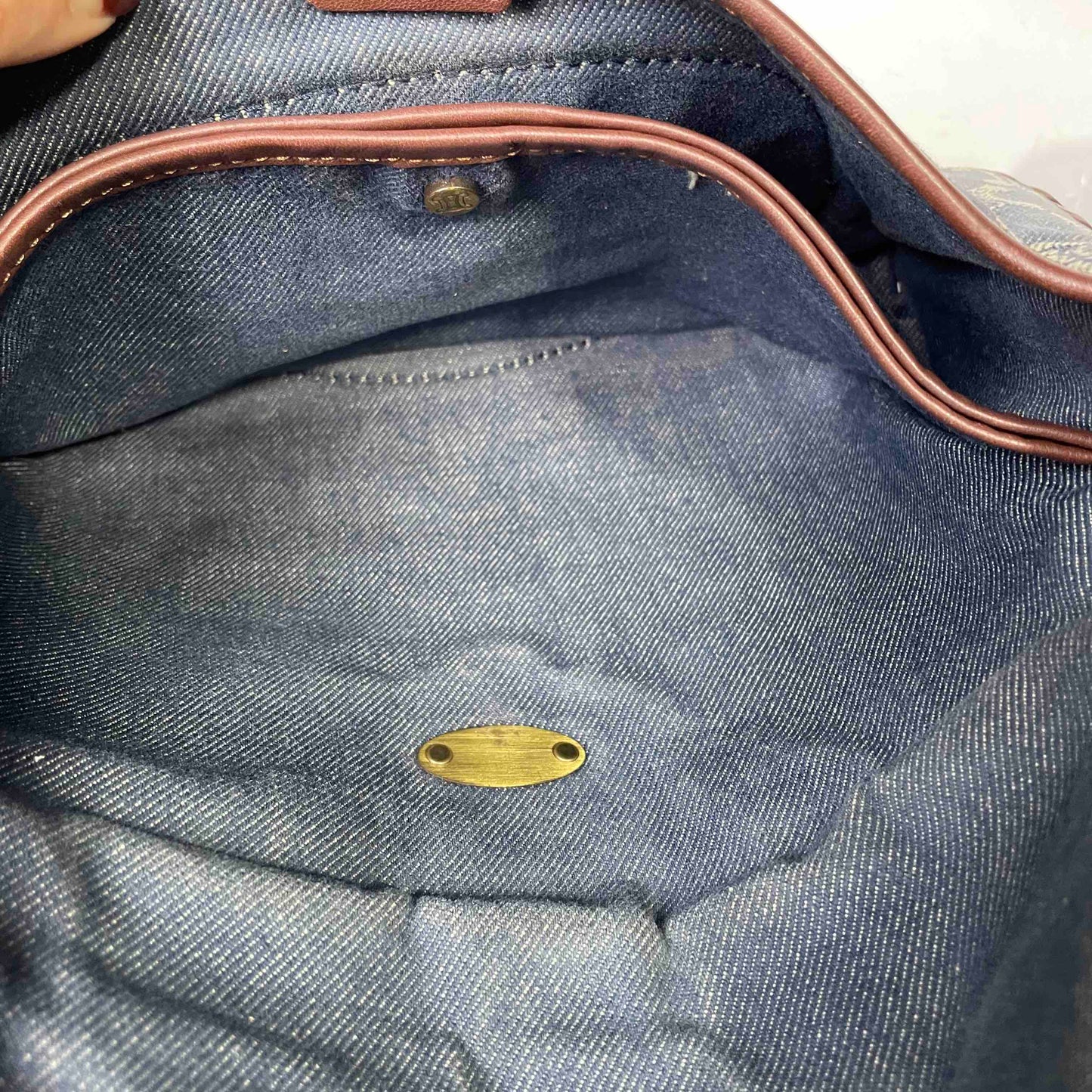 Celine Macadam Gray Brown Hobo Bag