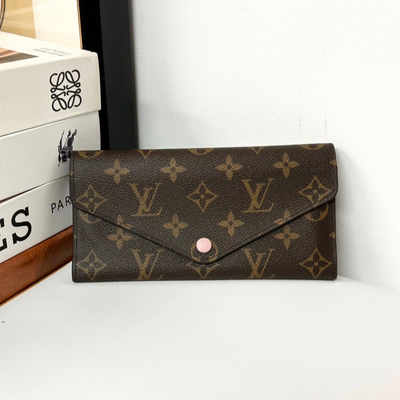 Louis Vuitton Monogram Brown Canvas Sarah Wallet