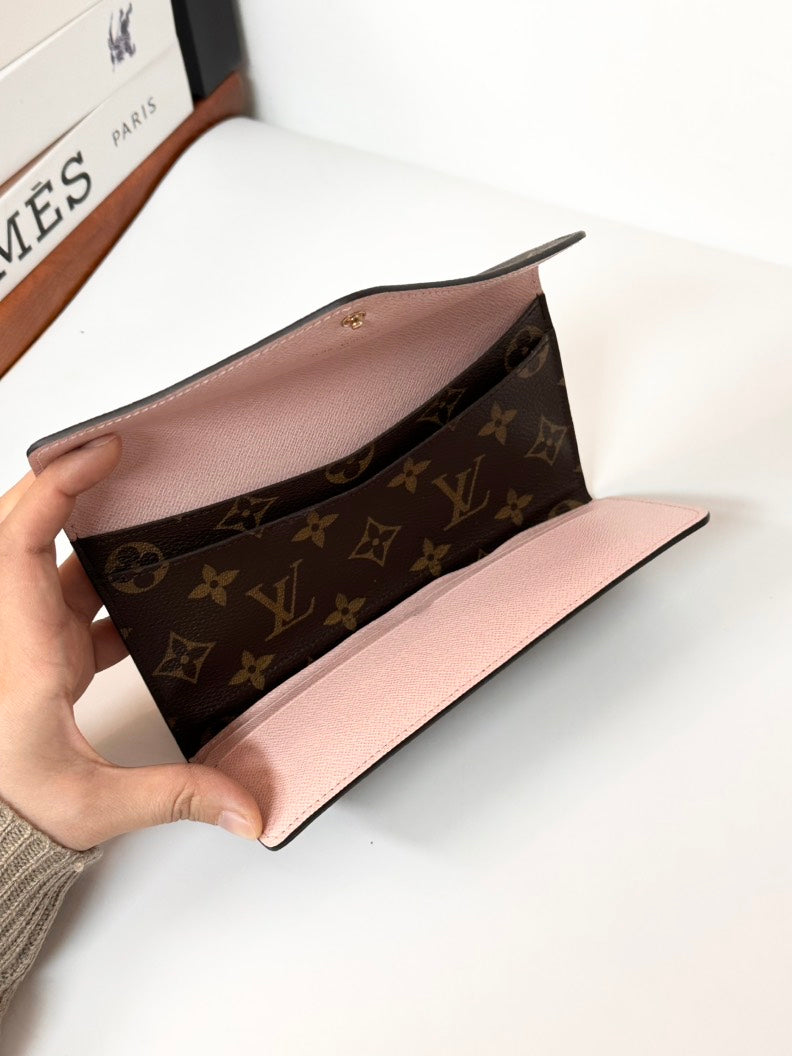 Louis Vuitton Monogram Brown Canvas Sarah Wallet