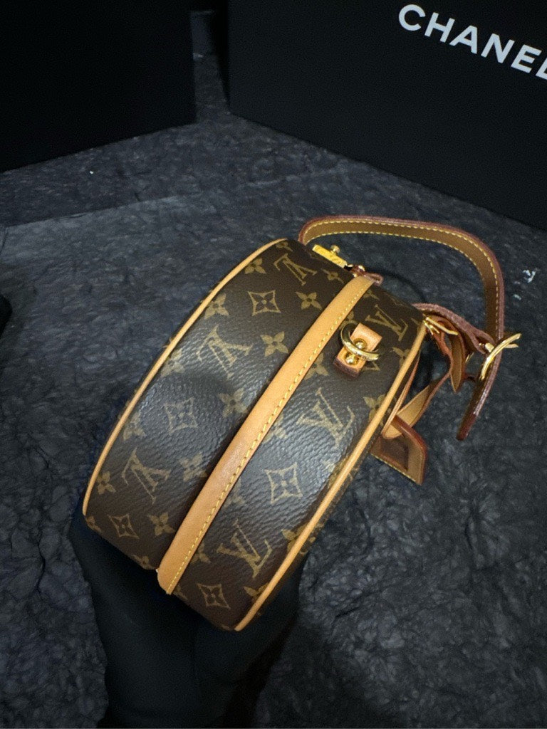 LV Petite Boite Chapeau Monogram Brown Handle Bag