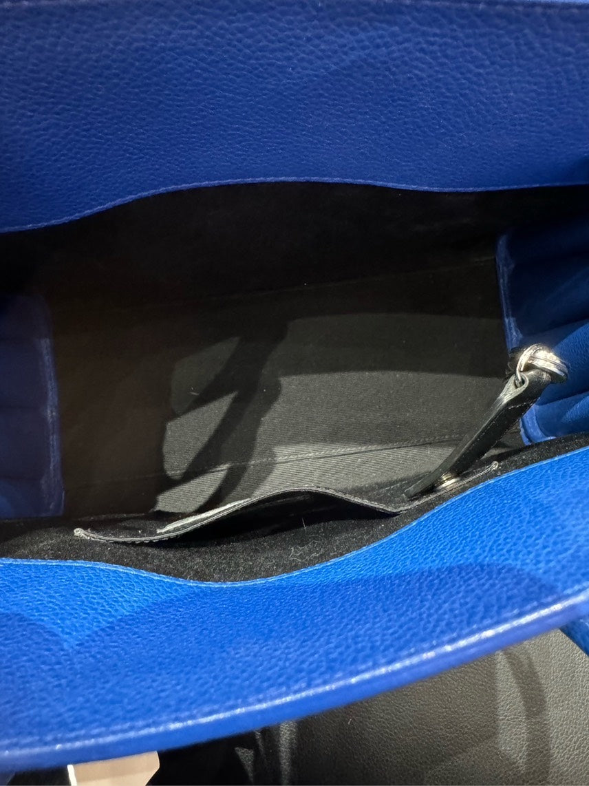 Yves Saint Laurent Sac de Jour Blue Tote Bag