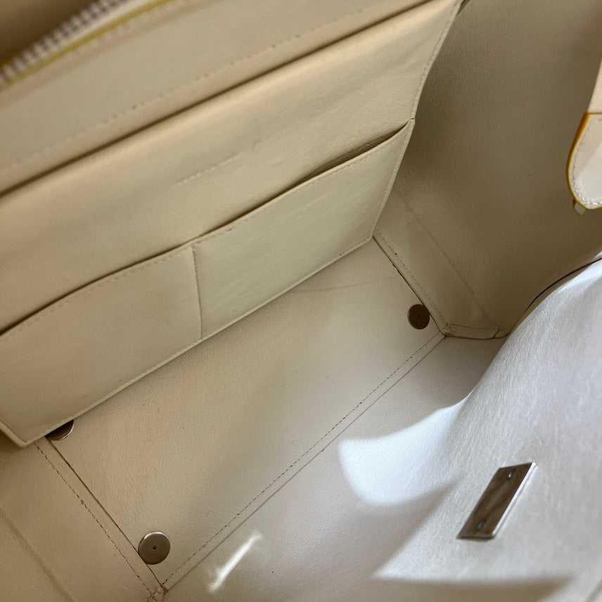 Celine Medium White Calfskin Belt Bag