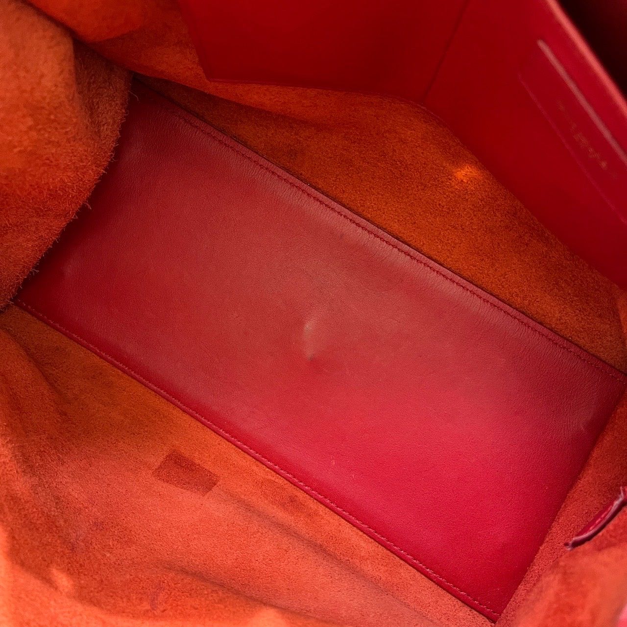 Yves Saint Laurent Cabas ChYc Red Leather Tote Bag