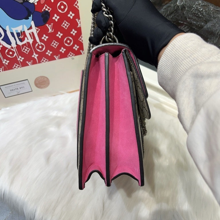 Gucci Dionysus Beige Multicolor GG Supreme Bag Medium