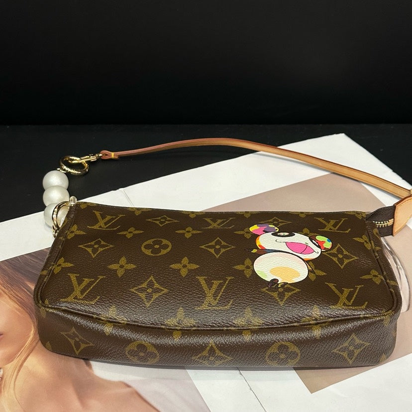 Louis Vuitton Murakami Pochette Accessoires Brown Monogram Bag