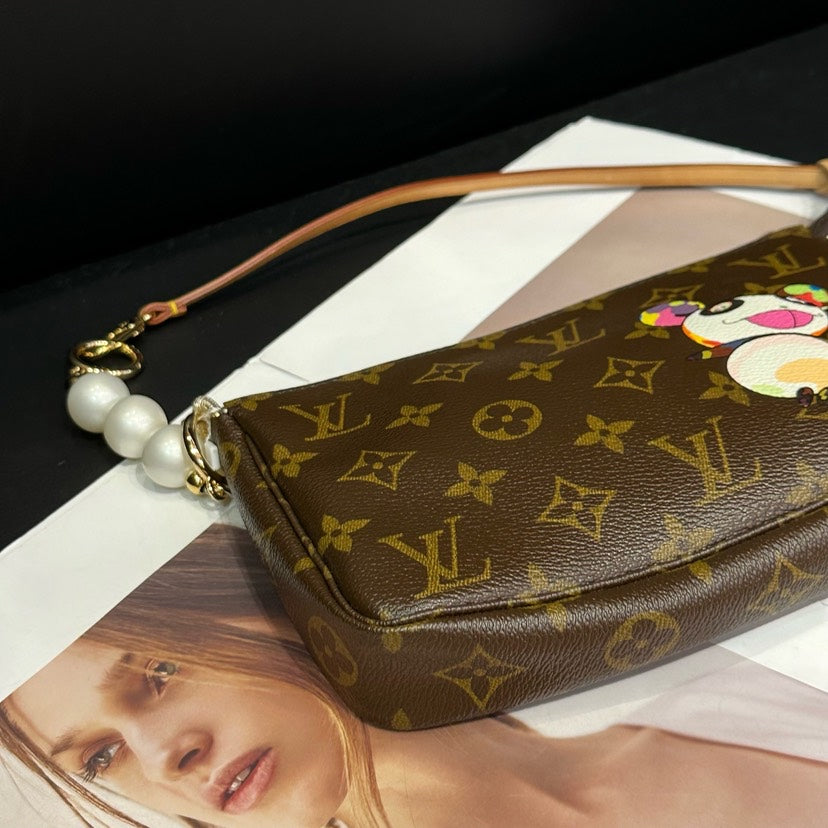Louis Vuitton Murakami Pochette Accessoires Brown Monogram Bag