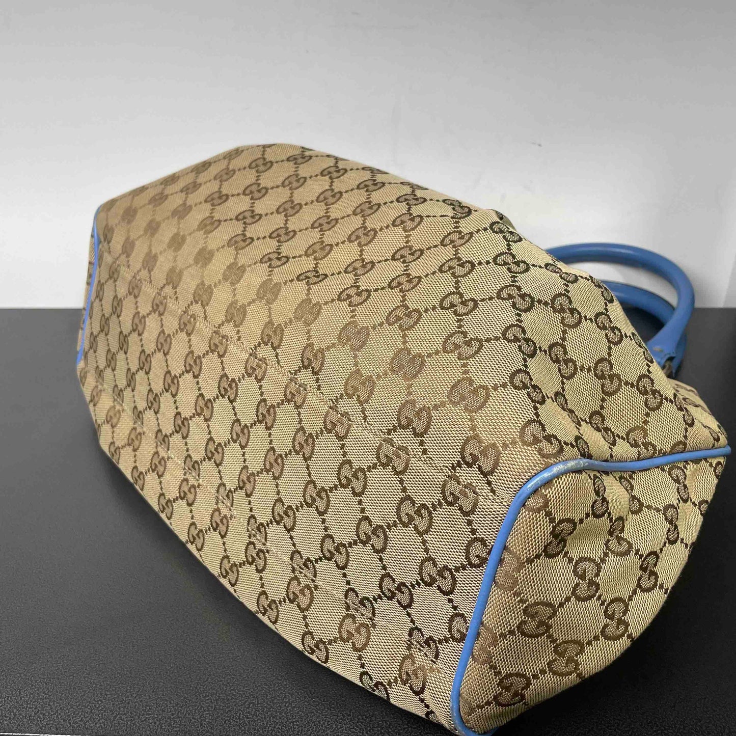 Gucci Joy Boston Bag Beige Blue