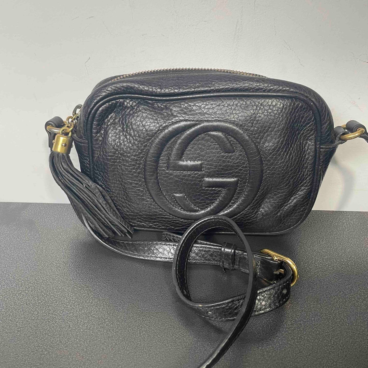 Gucci Soho Black Leather Camera Bag