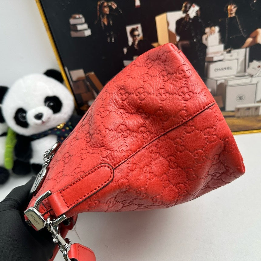 Gucci Soho Red Leather Handbag