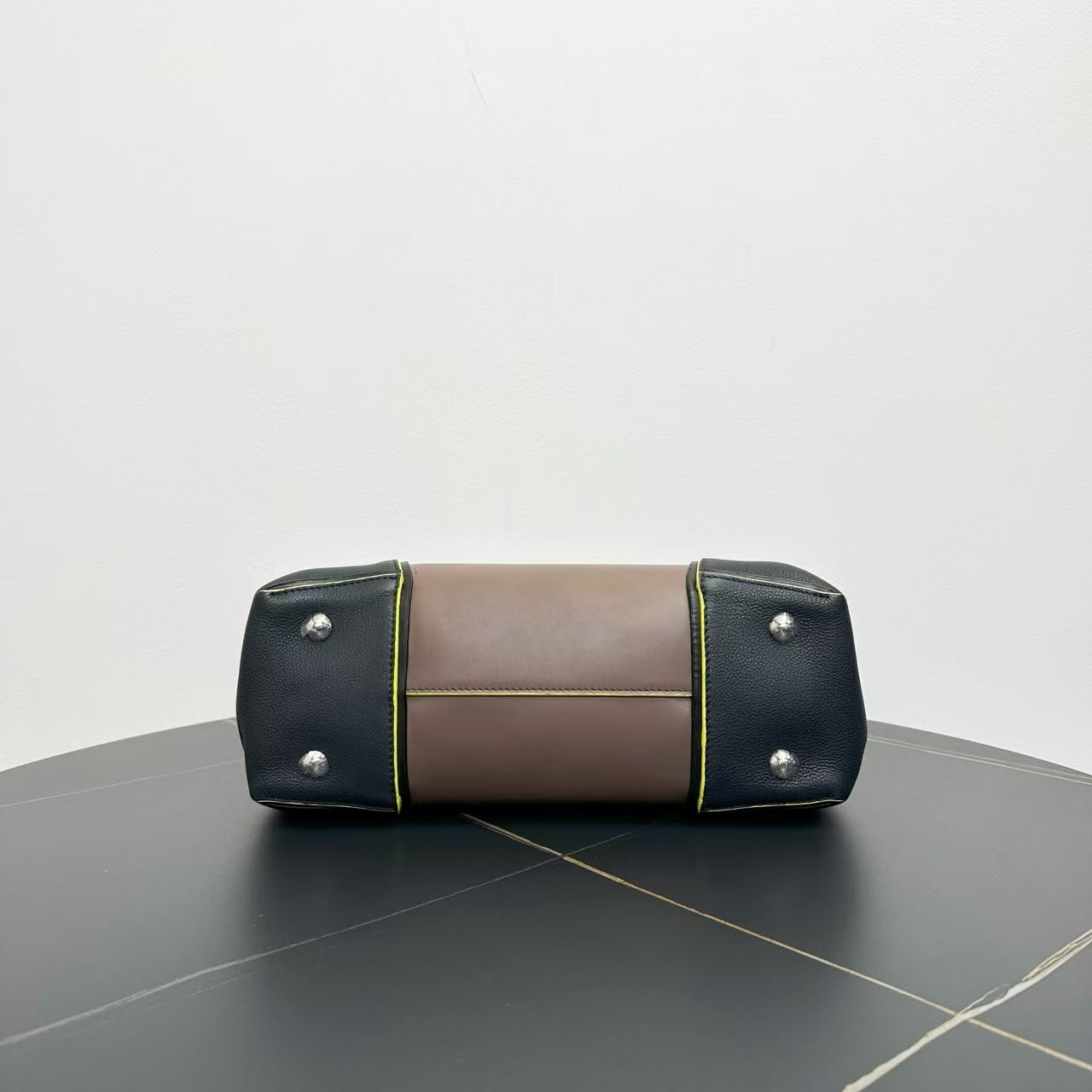 Louis Vuitton W Tote Bag Brown Black