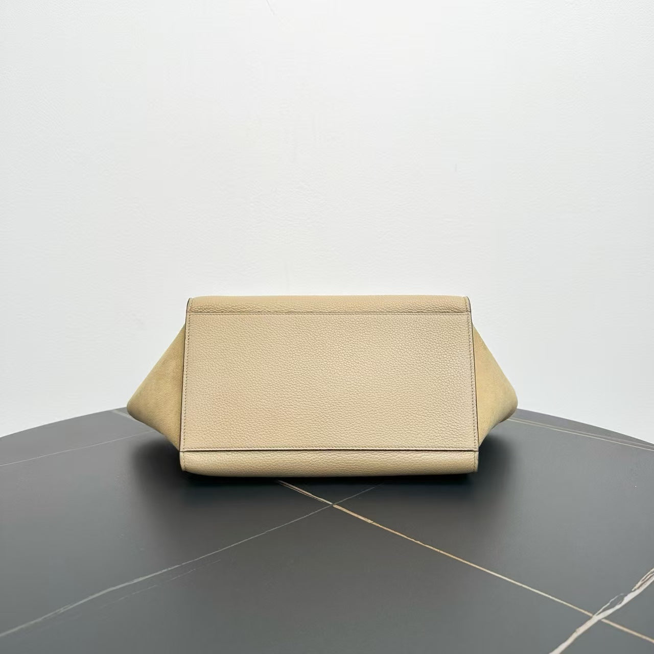 Celine Trapeze Beige Leather Two-Way Bag