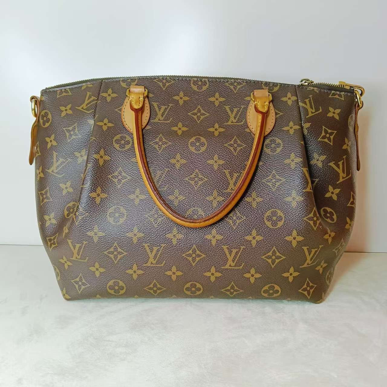 Louis Vuitton Monogram Canvas Tivoli PM Tote Bag Brown