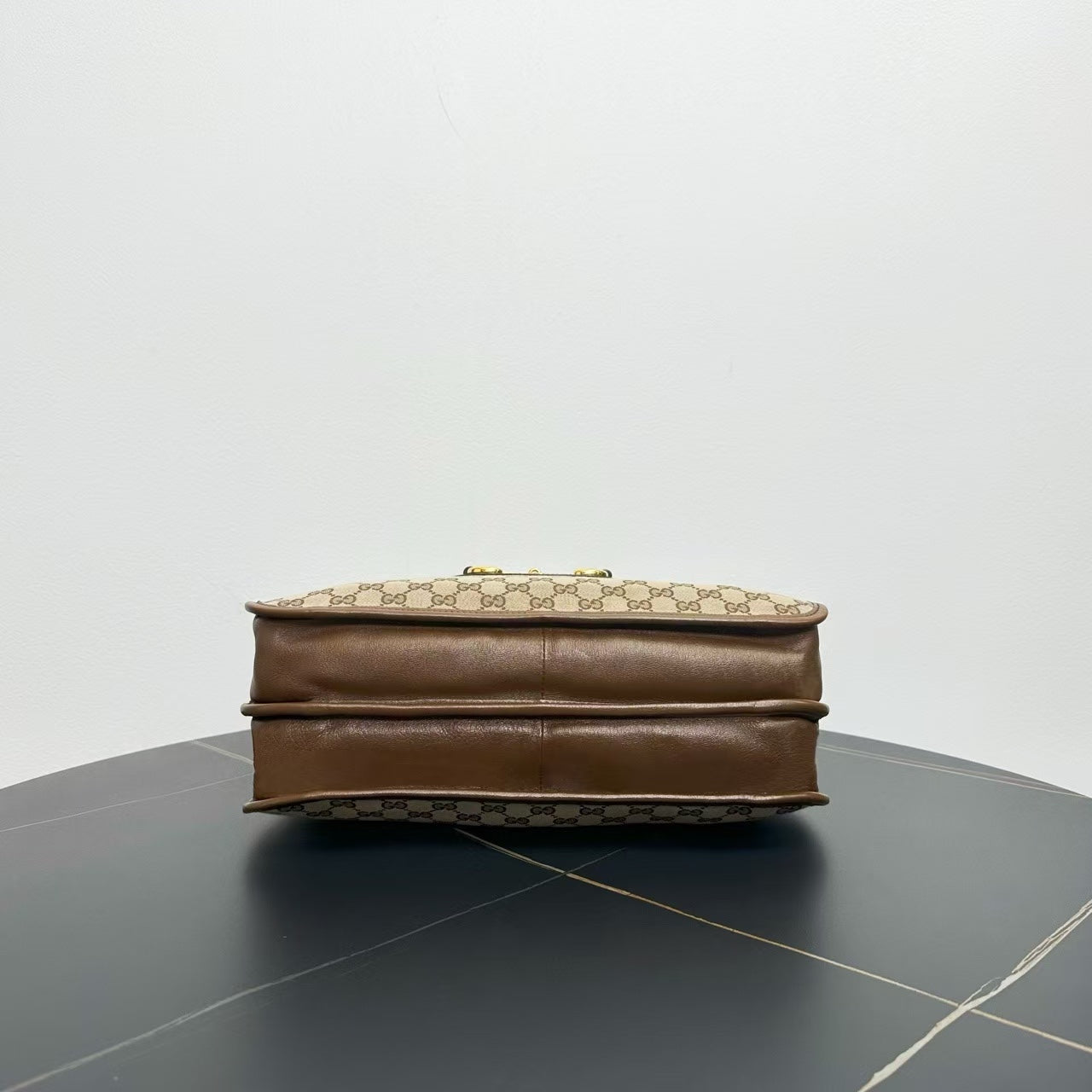 Gucci 1955 Horsebit Tote Bag Beige Canvas