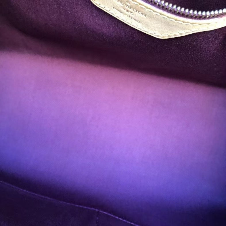 Louis Vuitton Brea Patent Leather Two-Way Bag in Burgundy