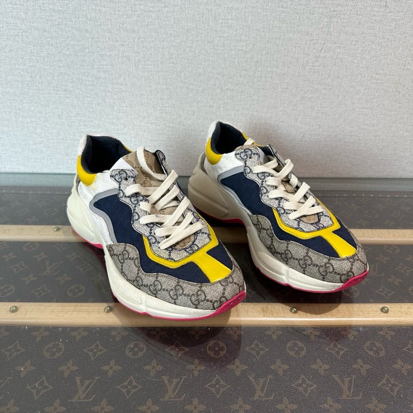 Gucci Multicolor GG Supreme Sneakers Size 7