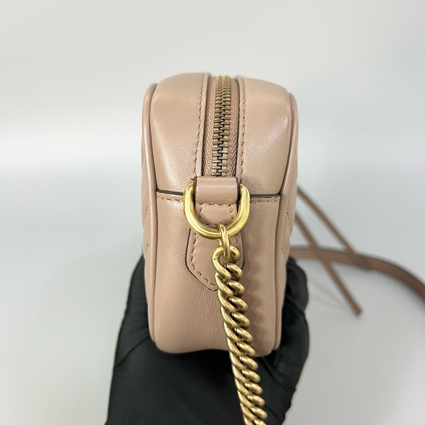 Gucci GG Marmont Beige Camera Bag