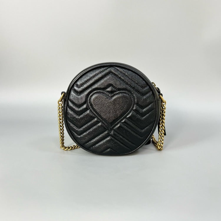 Gucci Marmont Black Round Bag