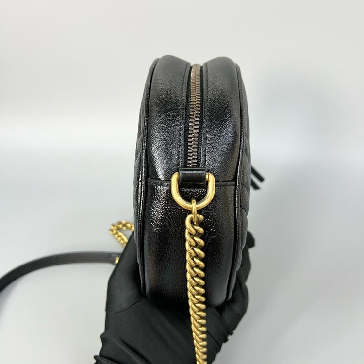 Gucci Marmont Black Round Bag