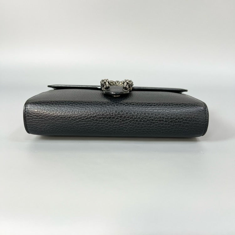 Gucci Dionysus Black Wallet on Chain