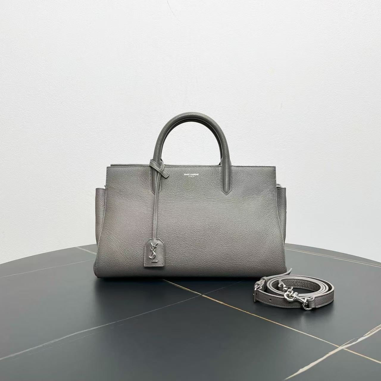 Saint Laurent Sac de Jour Gray Two-Way Bag