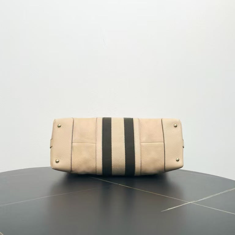 Gucci Bree Beige Leather Tote Bag