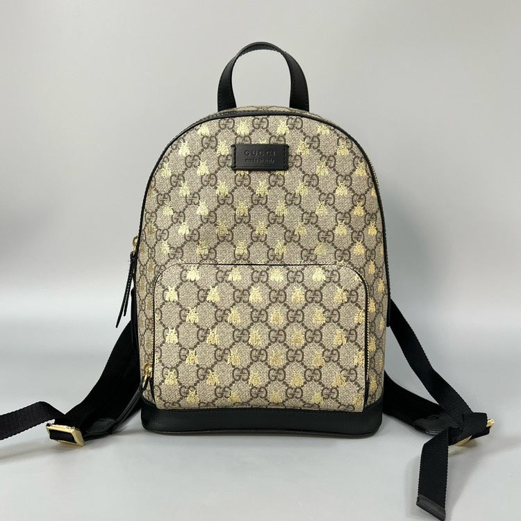 Gucci GG Beige Canvas Backpack