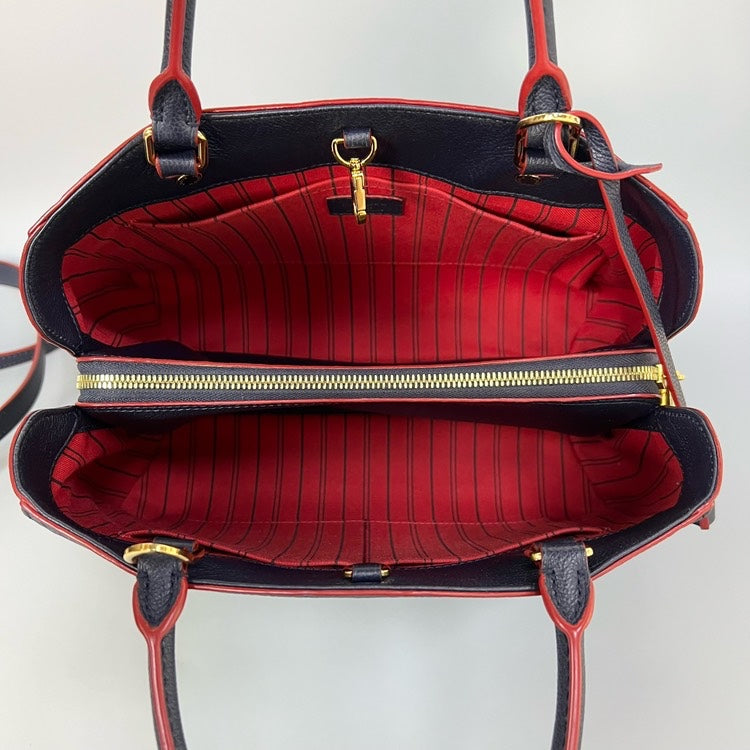 Louis Vuitton Montaigne Medium Navy Handbag