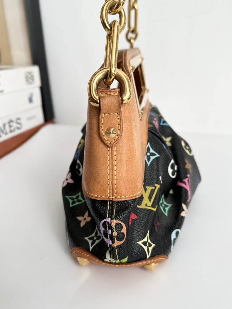Louis Vuitton Judy Multicolor Black Handbag