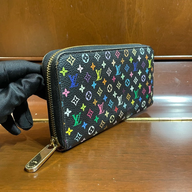 Louis Vuitton Multicolore Zippy Wallet Black