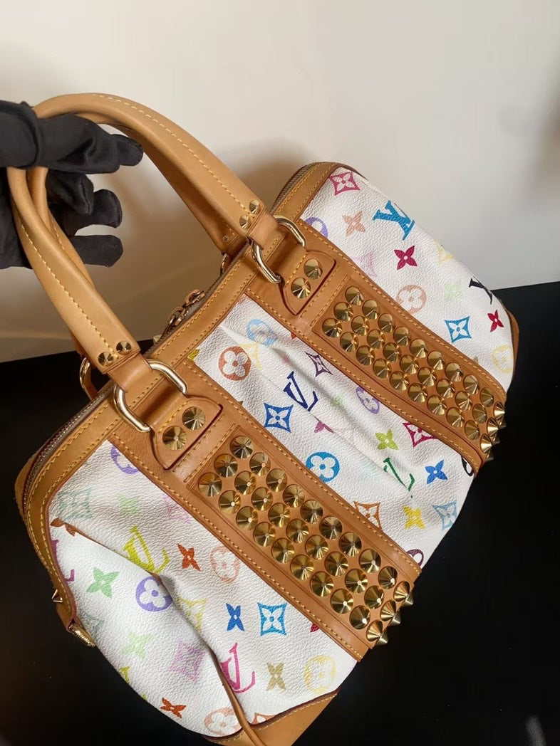 Louis Vuitton Multicolore Monogram White Handbag