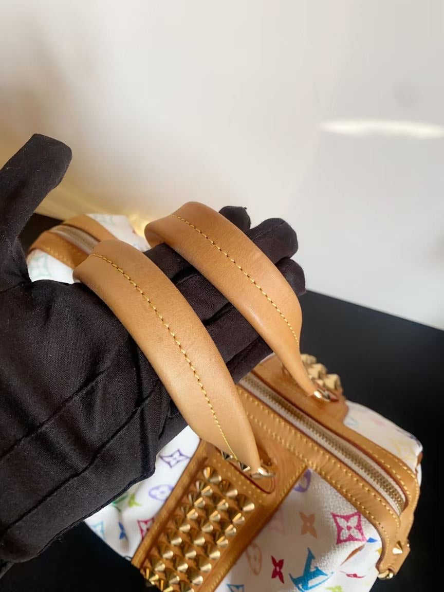 Louis Vuitton Multicolore Monogram White Handbag