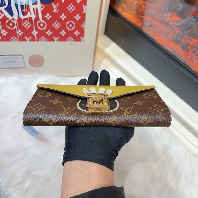 Louis Vuitton Sarah Wallet Monogram Yellow