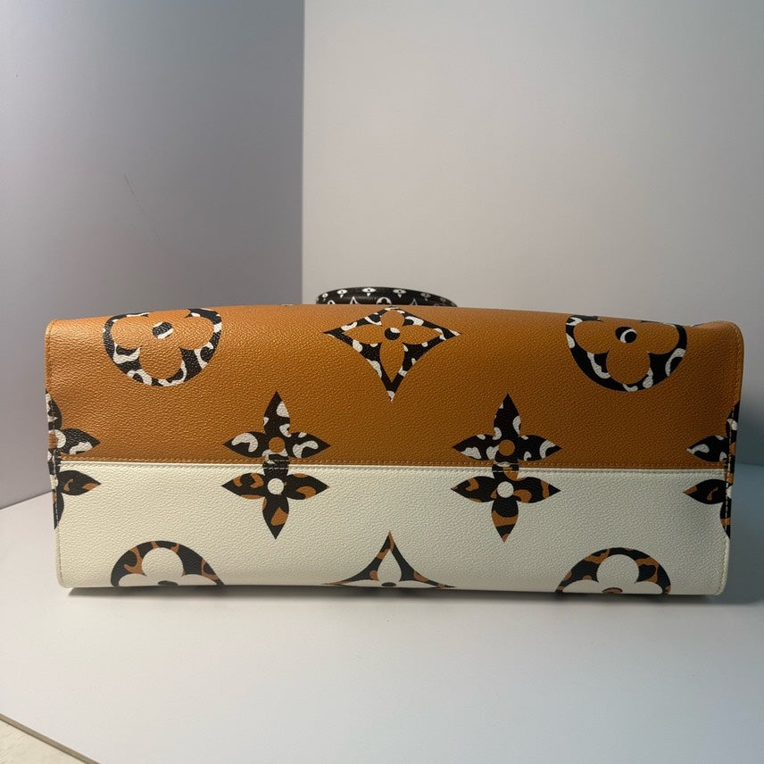 Louis Vuitton Onthego GM Limited Edition Cream White Beige Handbag