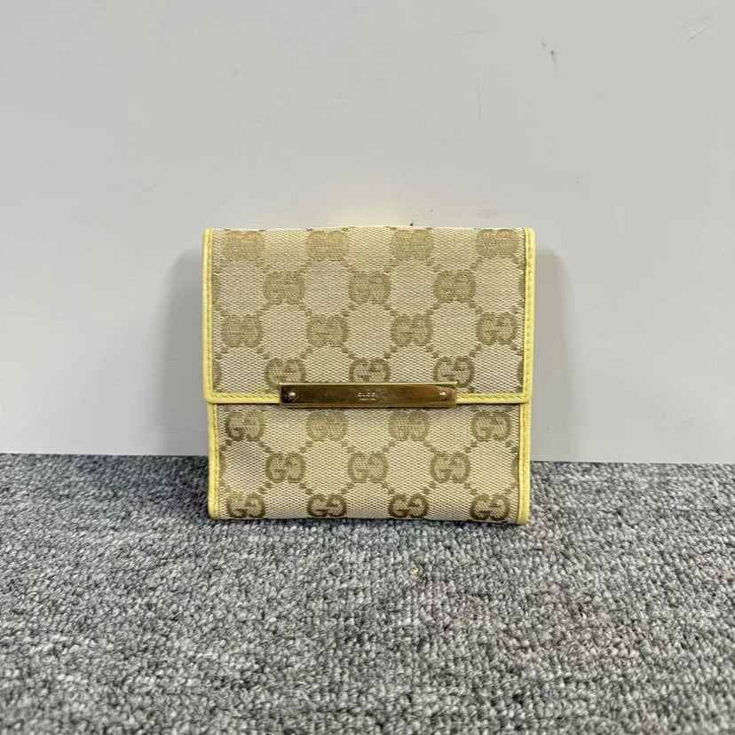 Gucci Beige Monogram Wallet