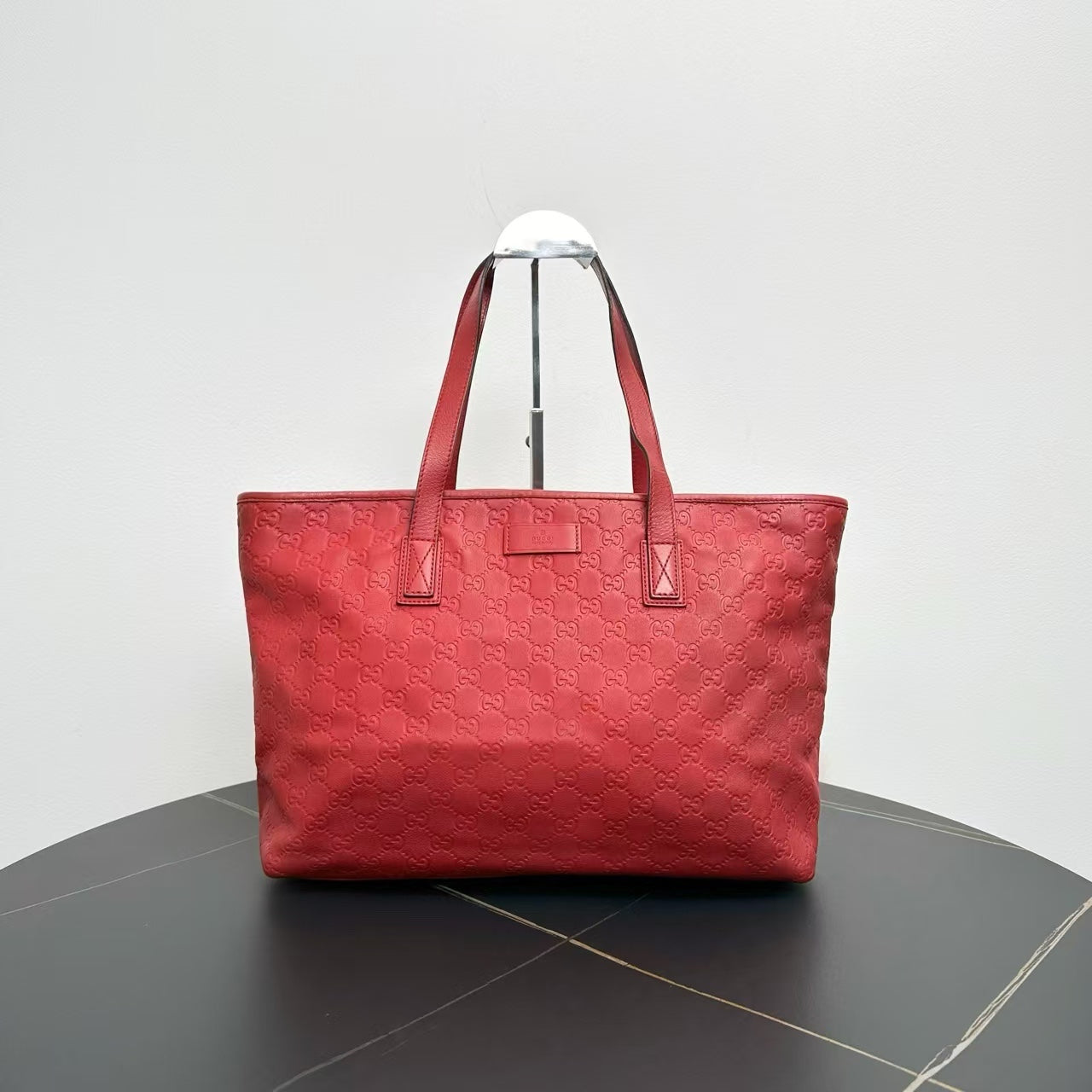 Gucci Red Logo Tote Bag