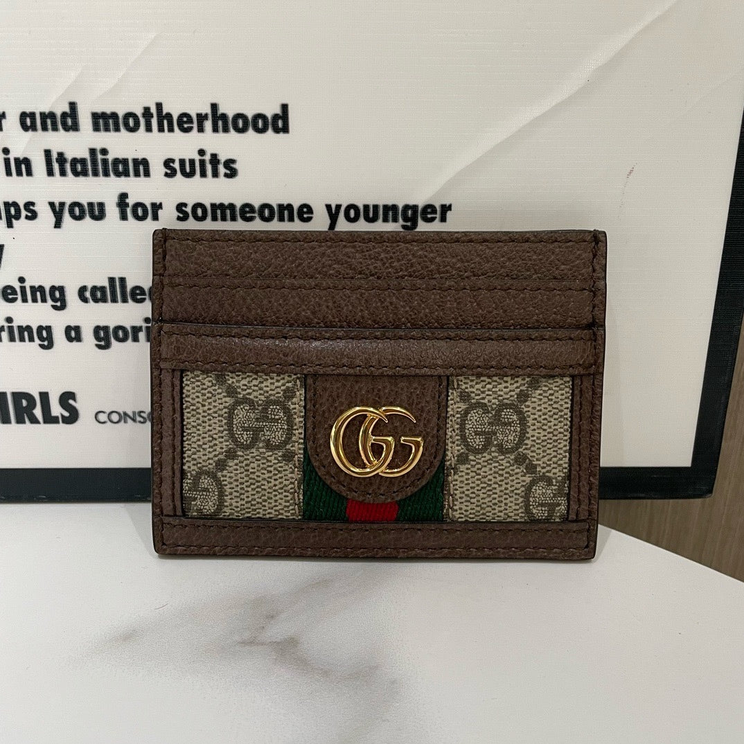 Gucci Ophidia Brown Card Holder