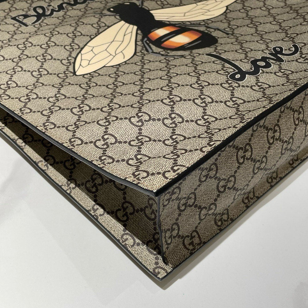Gucci Blind for Love Beige Tote Bag