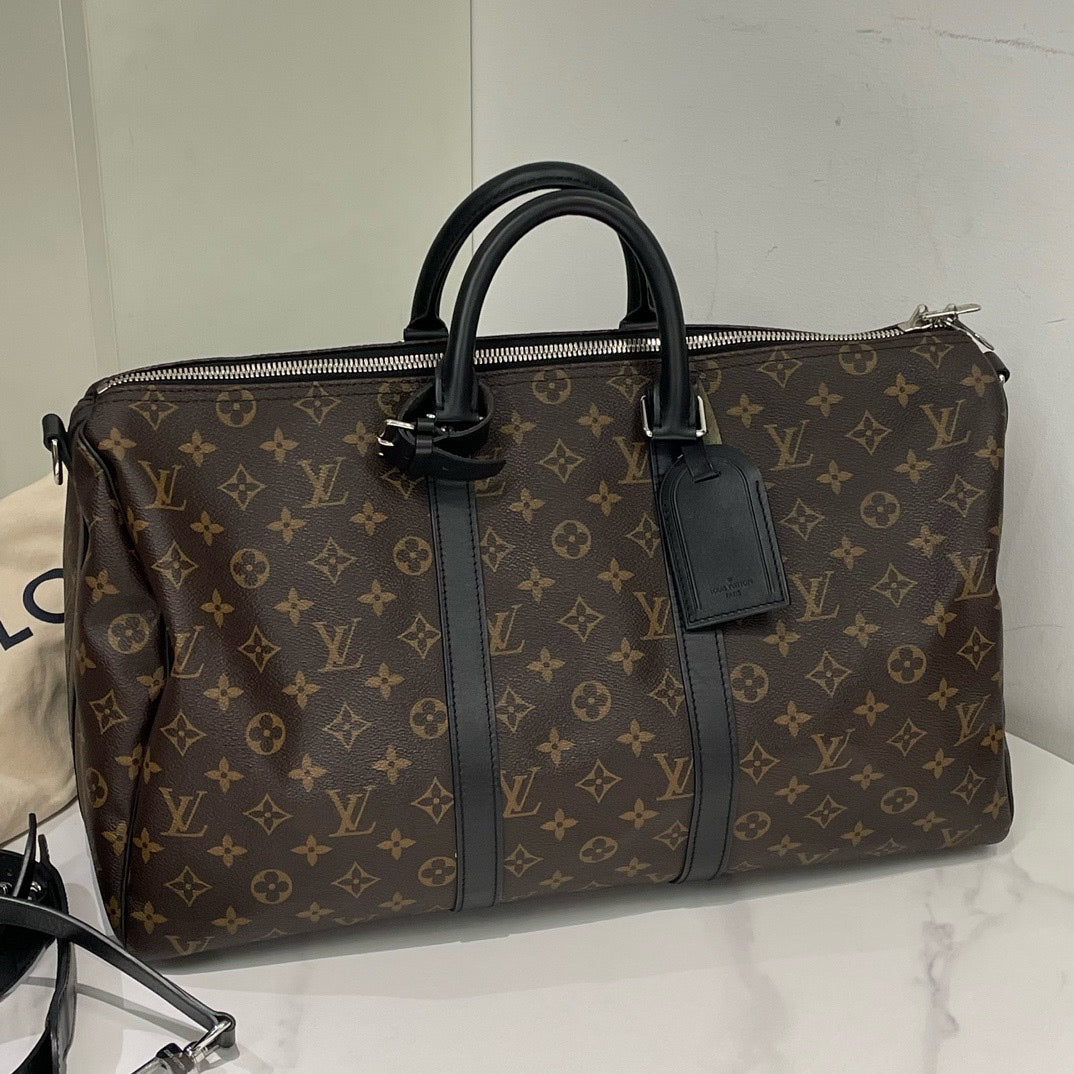 Louis Vuitton Keepall 45 Monogram Brown Travel Bag