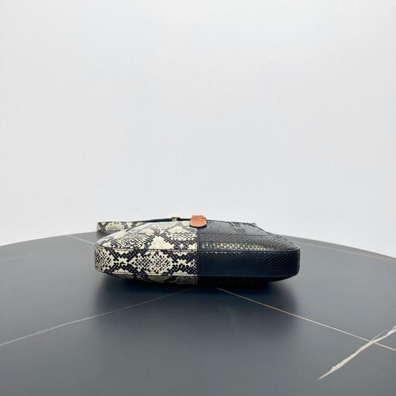 Gucci Jackie Black Snake Underarm Bag