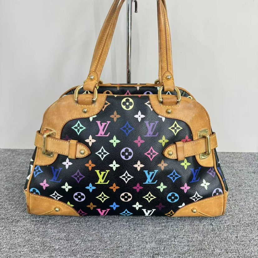 Louis Vuitton Multicolor Black Monogram Frame Bag