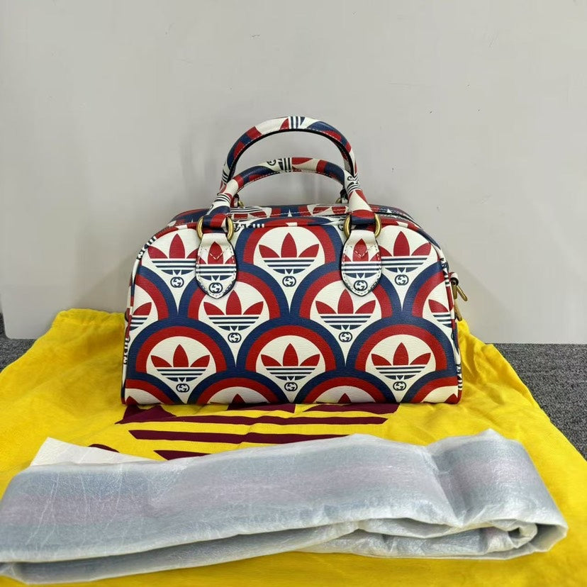 Gucci x Adidas Red Blue Monogram Bag