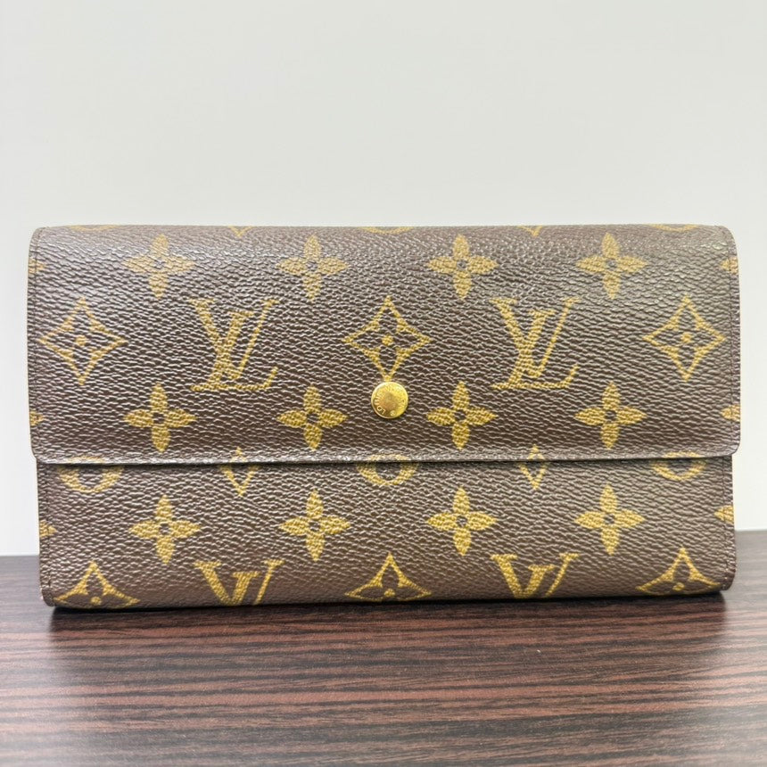 Louis Vuitton Monogram Brown Long Wallet