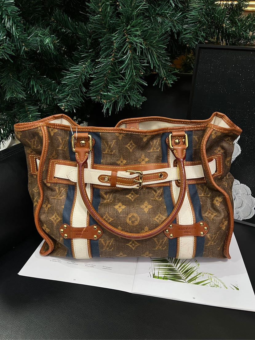 Louis Vuitton Limited Edition Monogram Canvas Tote Handbag
