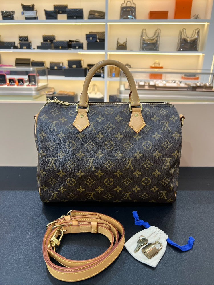 Louis Vuitton Speedy 30 BandouliÃƒÆ’Ã‚Â¨re Monogram Brown Handbag