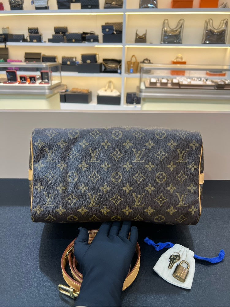 Louis Vuitton Speedy 30 BandouliÃƒÆ’Ã‚Â¨re Monogram Brown Handbag