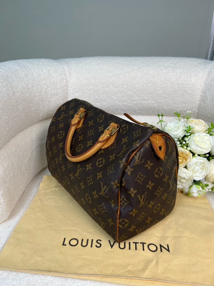 Louis Vuitton Speedy 30 Monogram Canvas Handbag