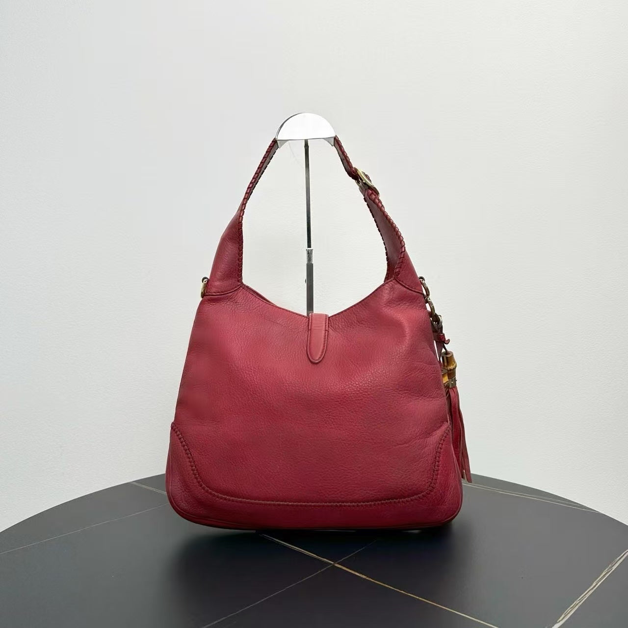Gucci Jackie Red Leather Underarm Bag