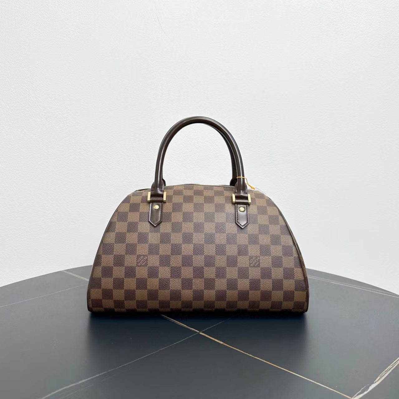 Louis Vuitton Damier Ebene Alma Tote Bag Brown