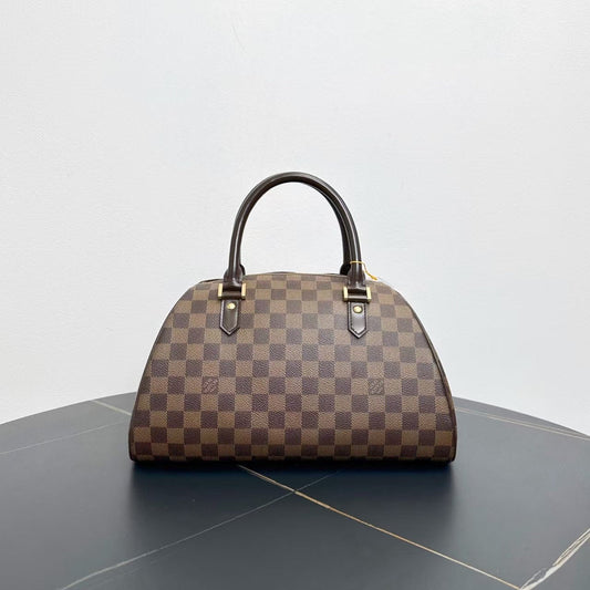 Louis Vuitton Damier Ebene Alma Tote Bag Brown