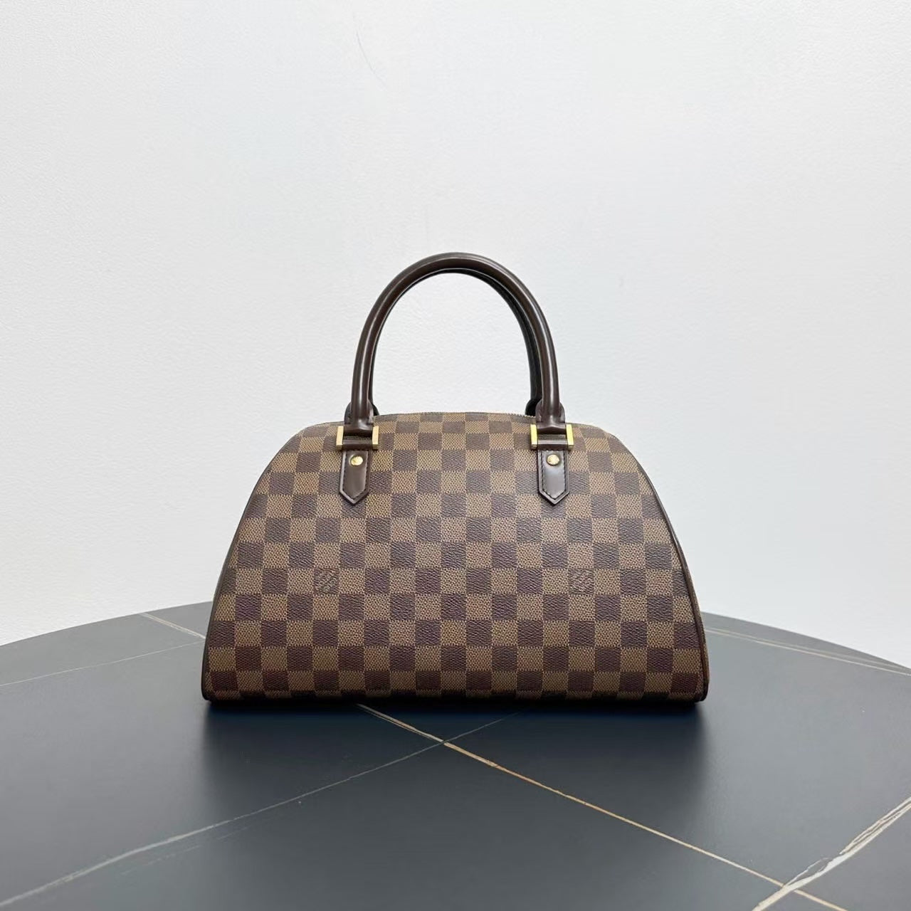 Louis Vuitton Damier Ebene Alma Tote Bag Brown